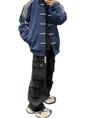 Unisex Baseball Jacket | Button Design | Spring | Autumn | Stand Collar | Sporty | Open Cardigan