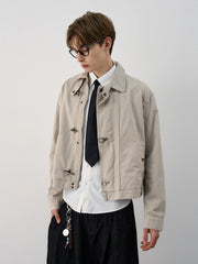 Unisex Lobster-Clasp Deck Jacket | Retro Gothic | Aircraft Button Jacket | Vintage Casual Jacket | Y2K
