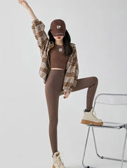 Women Thick Fleece Leggings | Winter | Elastic Tight | Warm Shark Pants | High Waist | Slimming Yoga Leggings