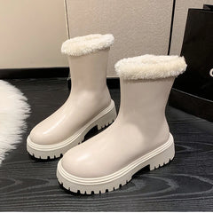 Women Winter Warm Plush Ankle Boots | Non Slip Boots
