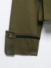 Women Rope Knot Button Jacket | Long Sleeves | Napoleon Jacket