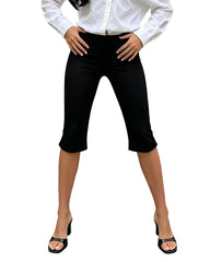 Women Vintage Polka Dot Capri Pants | High Waist | Slim Fit | Cropped Pants | Trousers | Y2K