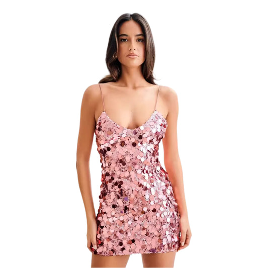 Women Sequin Camisole Dress