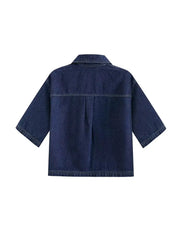 Women Denim Co-Ord Set | Slim Fit Denim Top & Denim Skirt 2 Piece Set