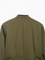 Women Rope Knot Button Jacket | Long Sleeves | Napoleon Jacket