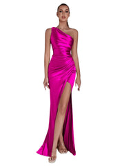 Women Evening Maxi Dress | Wedding Party Dress | One Shoulder Cocktail Dress