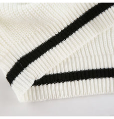 Women Loose Sweater | Autumn | Knitted Pullover | Long Sleeve | V-Neck Knitted Sweater