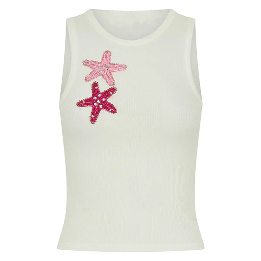 Women Summer Sequin Bead Top | Sleeveless Vest | Beach Holiday