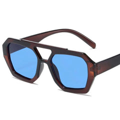Unisex Big Frame Square Vintage Sunglasses
