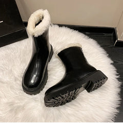 Women Winter Warm Plush Ankle Boots | Non Slip Boots