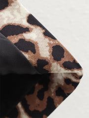 Women Leopard Print Waistcoat | V-Neck Sleeveless Vest