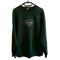 Unisex Venice Embroidered Casual Sweatshirt | Cotton Thick Loose Warm Top