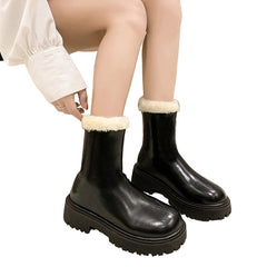 Women Winter Warm Plush Ankle Boots | Non Slip Boots