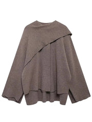 Women Scarf Jacket | Knitted Cape Cloak | Short Cape Coat