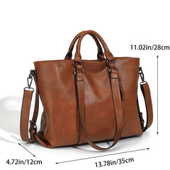 Women Vintage Leather Tote Bag