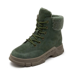Women Genuine Leather Snow Boots | Winter Shoes | Non-Slip Ankle Boots