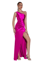 Women Evening Maxi Dress | Wedding Party Dress | One Shoulder Cocktail Dress