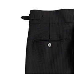Men Old Money Waffle Pants | Vintage Belt-up High Waist Trousers | Breathable Pants | Solid Color