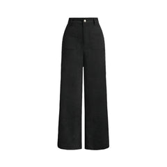 Women Vintage Straight Pants | All Season Casual Retro Full-Length Pants