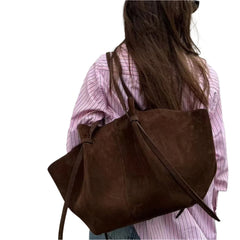 Women Suede Tote Bag