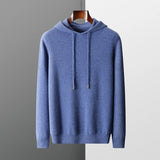 Men Merino Wool Hoodie | Knitted Sweatshirt