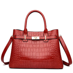 Women 3-layer Leather Handbag | Shoulder Bag