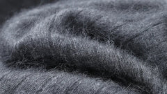 Men Mink Cashmere Zipper Cardigan | Knit Sweater | Loose