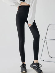 Women Thick Fleece Leggings | Winter | Elastic Tight | Warm Shark Pants | High Waist | Slimming Yoga Leggings