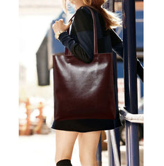 Women Genuine Leather Tote Bag | Large Capacity Leather Bag