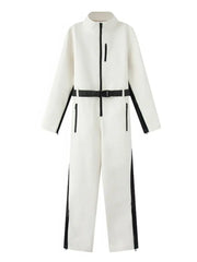 Women Warm Ski Suit | Ski Bodysuit | Long Sleeve | Waterproof | Windproof | Slim Skiing Jumpsuit