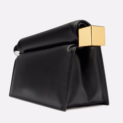 Women Leather Rolled-Up Clutch Bag | Versatile | Folding Clutch | Chain Single-Shoulder Bag | Crossbody Bag