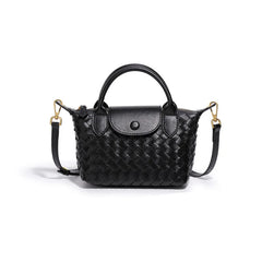 Women Woven Shoulder Bag | Small Dumpling Bag | Bucket Bag | Crossbody Bag | Lunch Box Bag