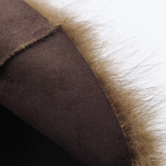Women Winter Fur Jacket | Long Sleeves | Double-Sided | Thick | Warm Coat | Reversible Jacket