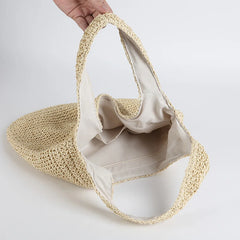 Women Woven Shoulder Bag | Large Capacity Beach Bag | Straw Bag