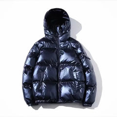 Unisex Metallic Warm Winter Jacket | Thick Waterproof Puffer Jacket | Windproof Jacket