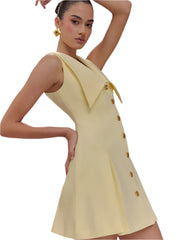 Women V-Neck Mini Dress | Sleeveless | Summer | Elegant | Party Dress