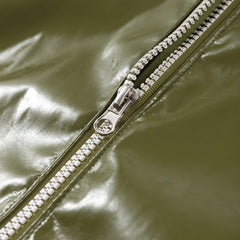 Woman Glossy Leather Two Piece Set | Leather Jacket | Straight Long Leather Skirt | Autumn | Stand Collar Zipper Jacket |