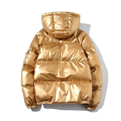 Unisex Metallic Warm Winter Jacket | Thick Waterproof Puffer Jacket | Windproof Jacket