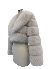 Women Fluffy Cropped Fur Coat | Winter Street Style Fur Jacket