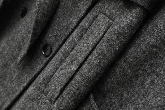 Women Wool Coat With Belt | Double Breasted | Woolen Coat | Trench Coat