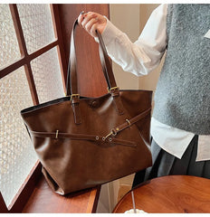 Women Tote Bag | Retro Leather Shoulder Handbag | Y2K Handbag