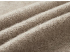 Men Pure Merino Wool Sweater | Long Sleeves | Stand-Up Collar | Pullover | Warm | Mock Neck Sweater