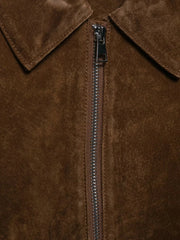 Women Short Suede Jacket | Long Sleeve | Fall | Casual Vintage Jacket