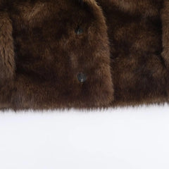 Women Winter Fur Jacket | Long Sleeves | Double-Sided | Thick | Warm Coat | Reversible Jacket