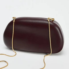 Women Gold Closure Box Clutch Bag | Party Clutch