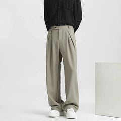 Men Naples Suit Pants | Casual Retro Trousers | Light