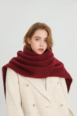 Women Warm Winter Cashmere Scarf | Thick Soft Tassel Shawl | Long Poncho | Echarpe | Pashmina