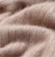 Men Mink Cashmere Zipper Cardigan | Knit Sweater | Loose