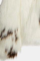 Women Animal Print Plush Coat | Loose | Warm | Thick Fur Jacket
