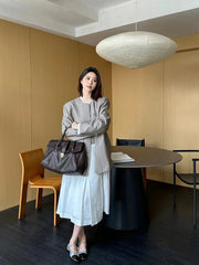 Women Large Capacity Leather Retro Handbag